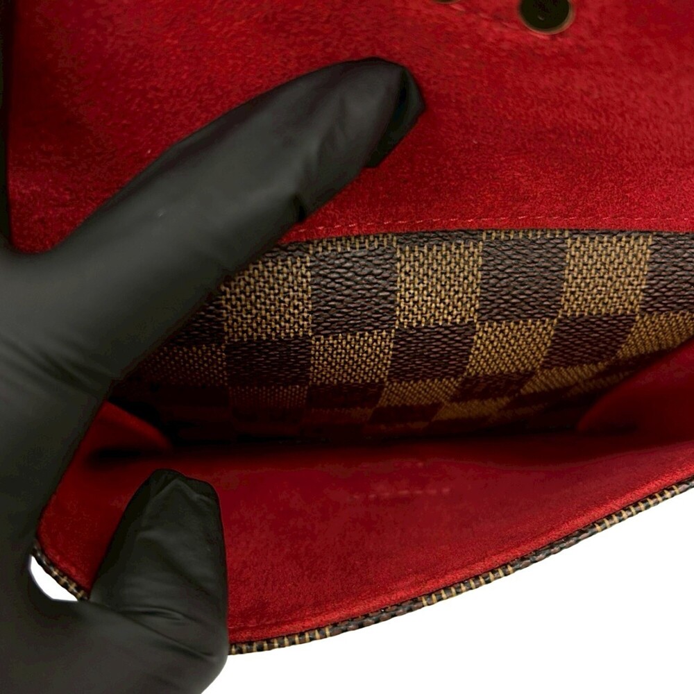 LOUIS VUITTON Authentic Brown Damier Leather Tote Bag - Picture 10 of 10